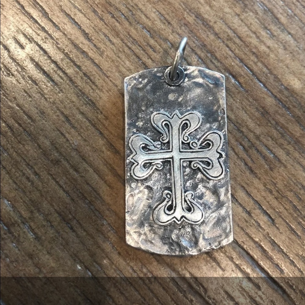 🛑 SOLD ON MERCARI Waxing Poetic Cross Dog Tag